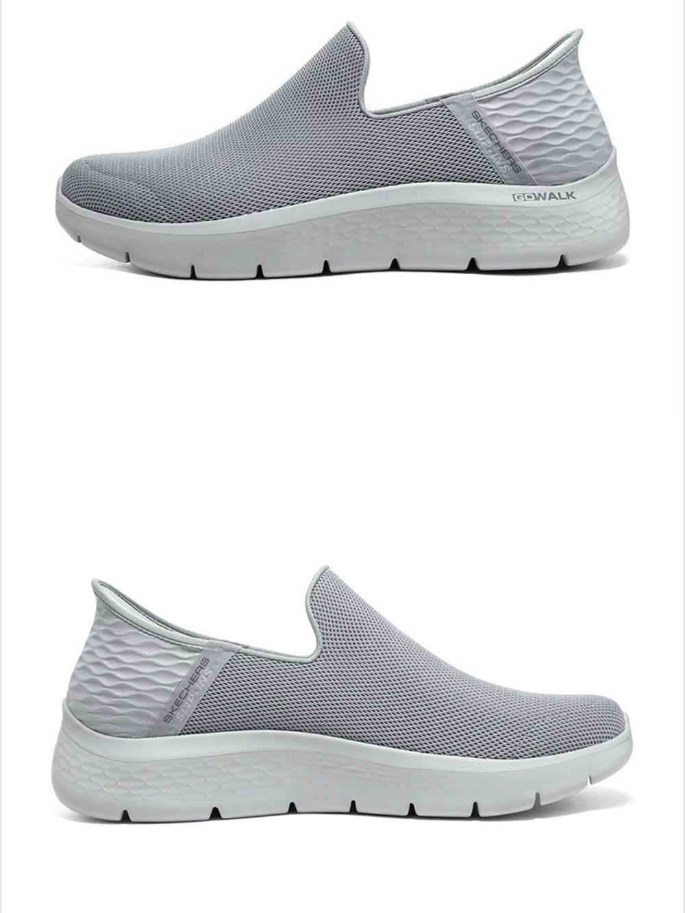 Men’s Skechers - Perfect Hands-Free Slip-in Sneakers in Light Gray - Size 10